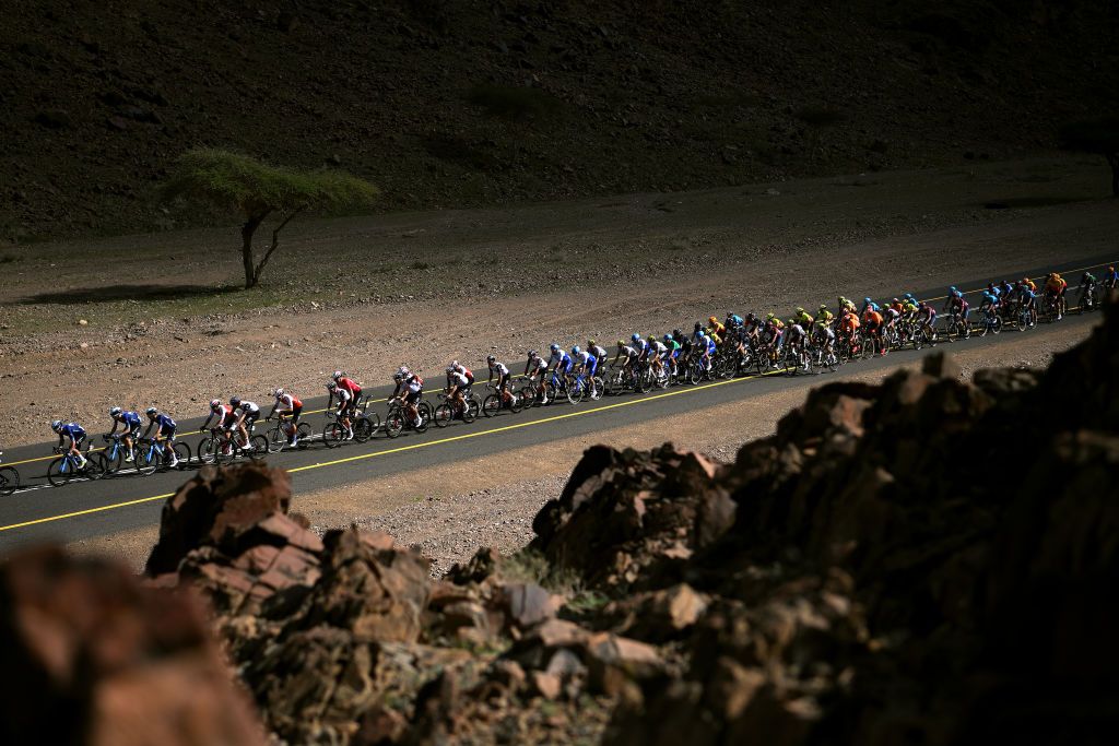 The Saudi Tour peloton