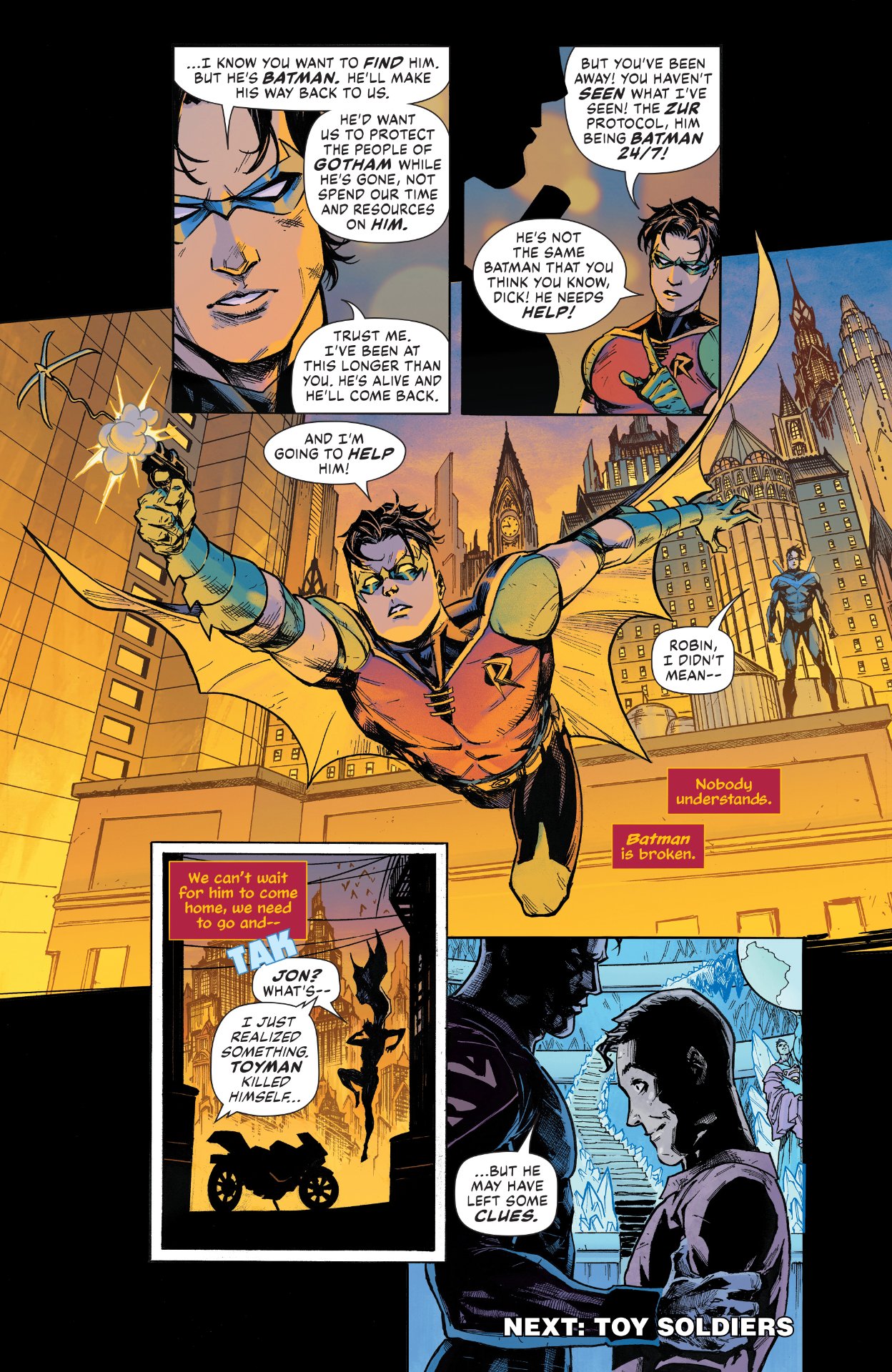 una página de Batman #131