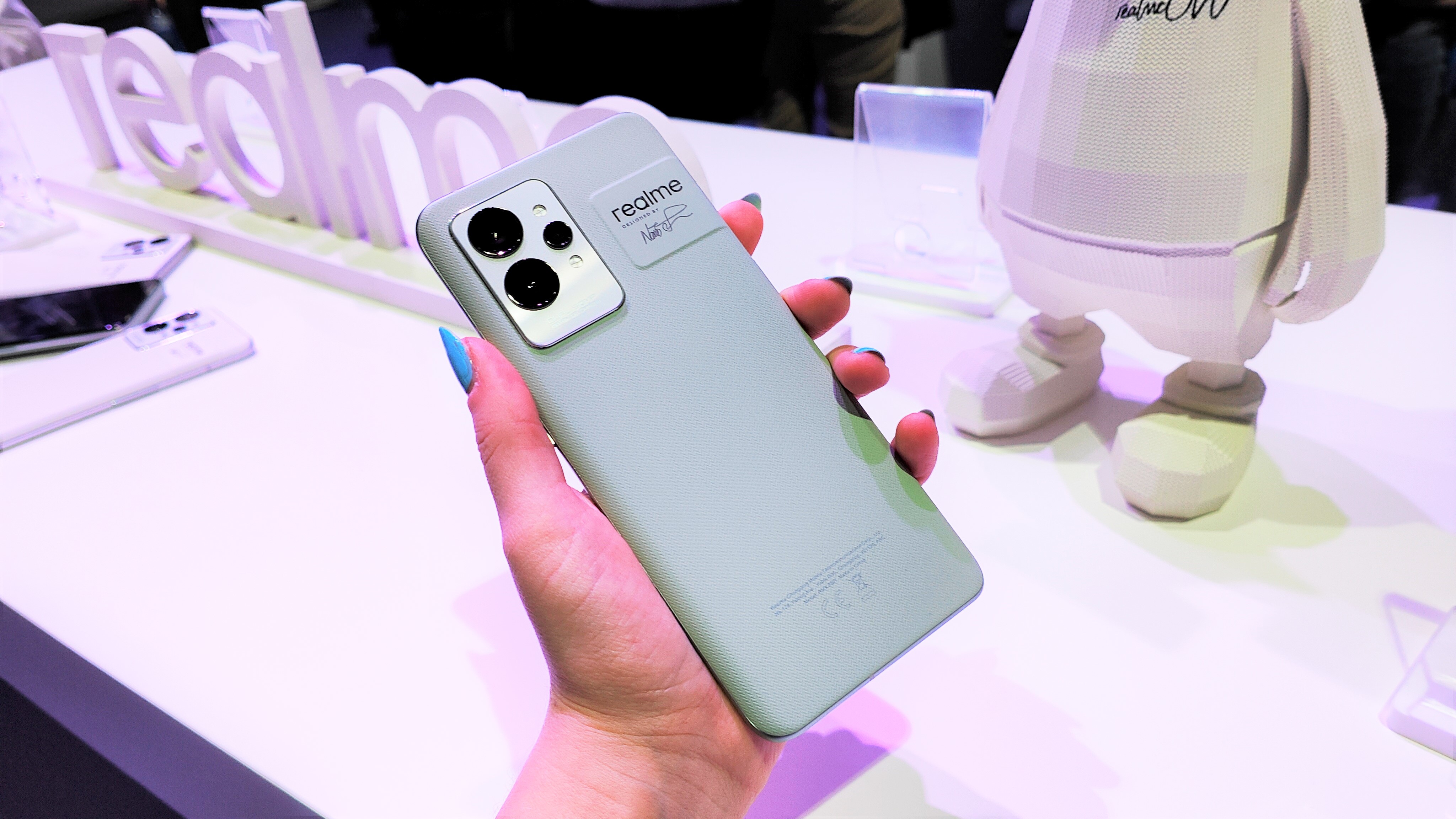 Holding the Realme GT 2 Pro