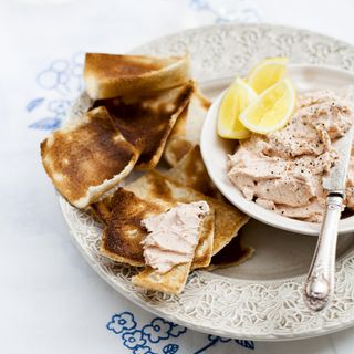 Smoked Trout Pate on Melba Toast
