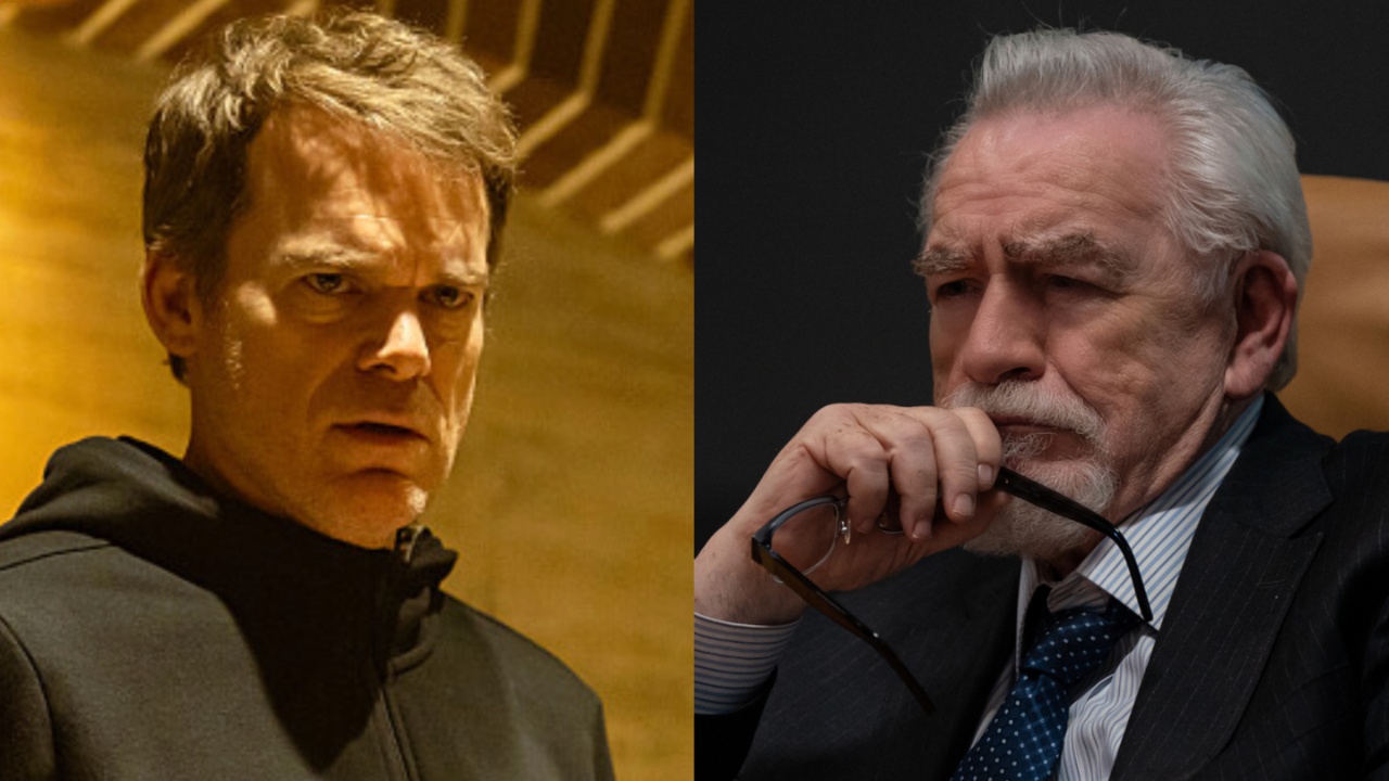 Michael C. Hall and Brian Cox side by side