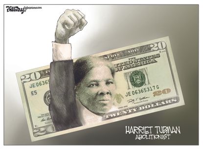 Editorial Cartoon U.S. Harriet Tubman 20 Bill