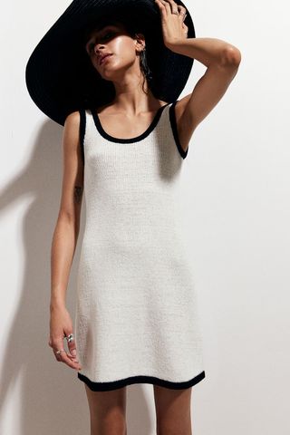 Sophisticated knitted A-line dress