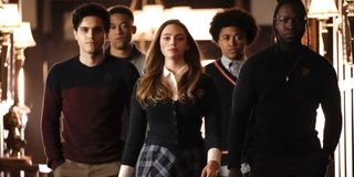 The cast of Legacies Season 1 Hope squad Landon, Rafael, MG, Kaleb