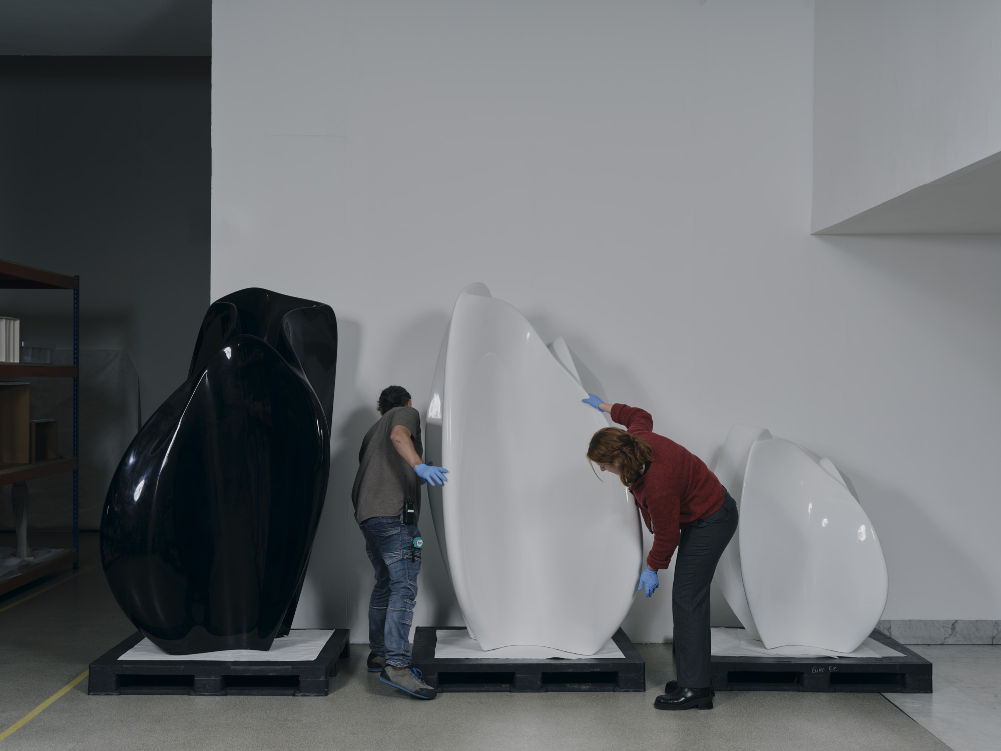 objects at the Zaha Hadid Foundation and archive in London, shot as still life