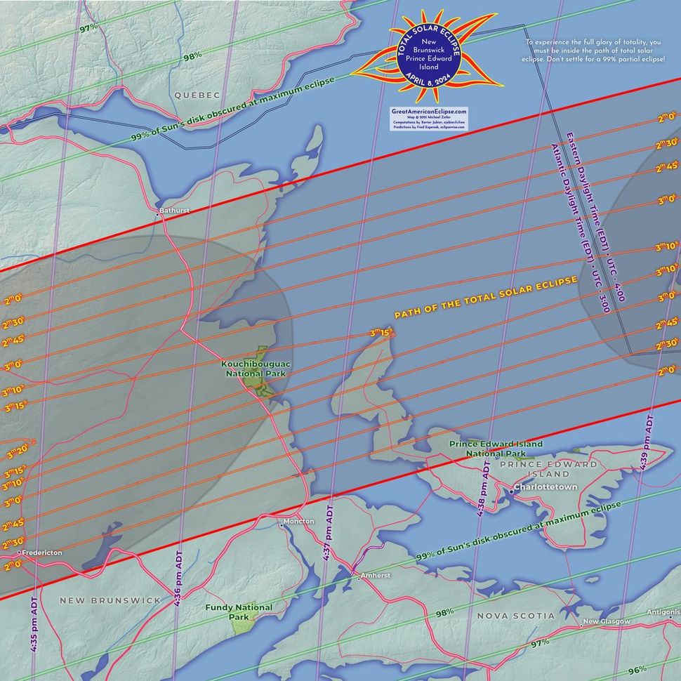 Total solar eclipse 2024 maps of the 'path of totality' Space