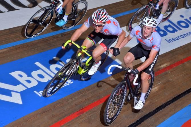 Former madison world champions Vivien Brisse and Morgan Kneisky (T-interim)