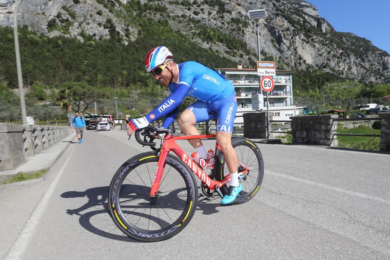 Luca Paolini (Katusha) warms up