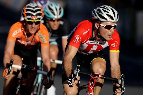 Markel Irizar leads the break.