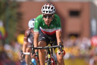 Fabio Aru (Astana) lost enough time to drop to fourth overall at 53 seconds