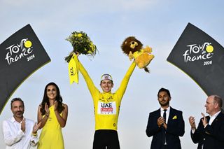 Tadej Pogačar wins the Tour de France 2024.