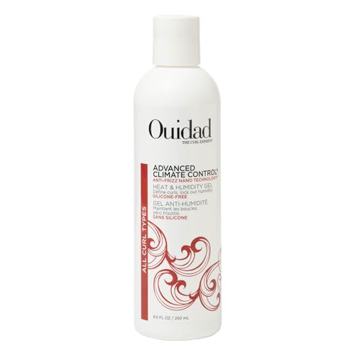 Ouidad Advanced Climate Control Heat &amp;amp; Humidity Gel - 8.5 Fl Oz, Anti-Frizz Nano Technology, Locks Out Humidity, Crunch-Free Styling Gel for Curly Hair, for All Curl Types