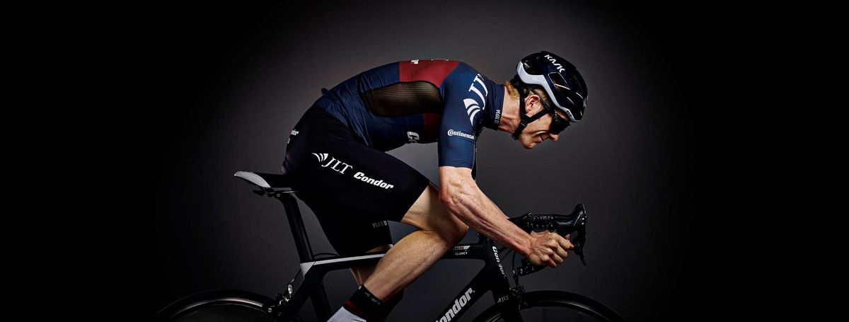 Ed Clancy does his best race face