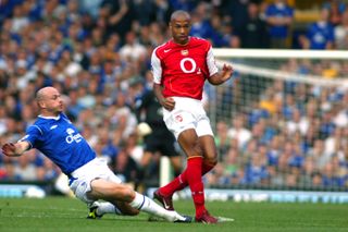 Thierry Henry, right, enjoyed a successful playing career with numerous clubs, including Arsenal