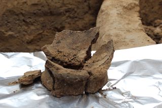 Researchers analyzed the residues on the base of this Neolithic jar.