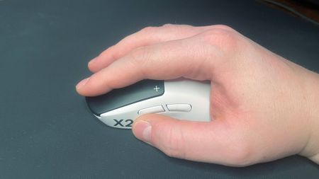 A Logitech G Pro X2 Superstrike gaming mouse