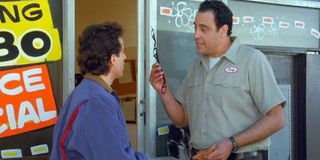 Jerry Seinfeld and Brad Garrett on Seinfeld