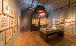 Edward Johnston typeface display at Ditchling Museum of Art + Craft