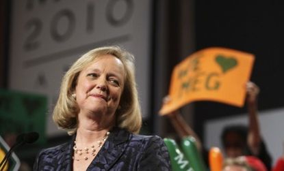 Meg Whitman lost her 2010 bid to become California's governor, despite spending more than $100 million of her own money. Will she fare better as HP's next CEO?