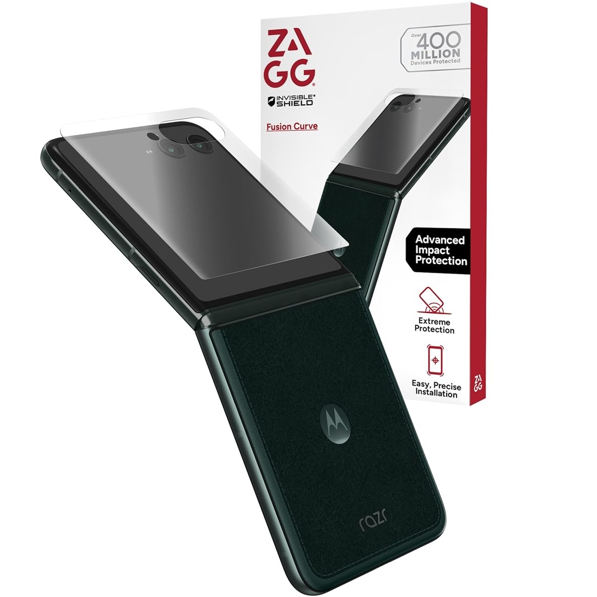 ZAGG Fusion Curve Screen Protector for Motorola Razr Ultra 2026/2025