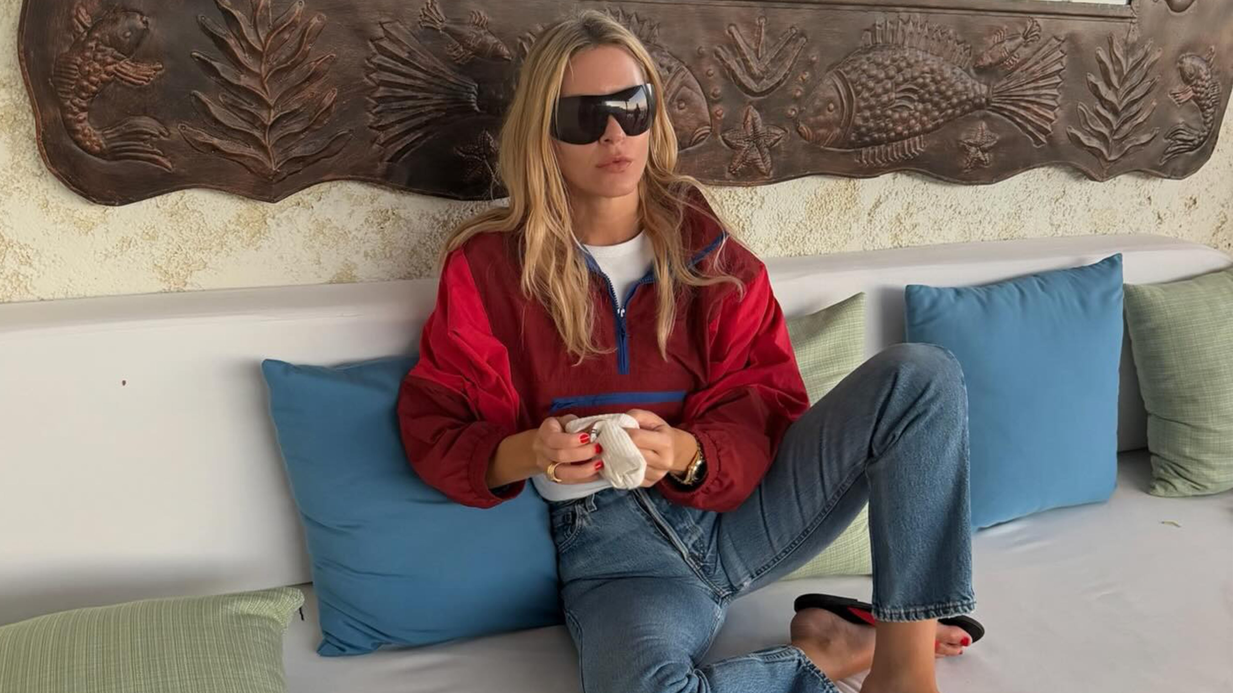 Morgan Stewart outfit.