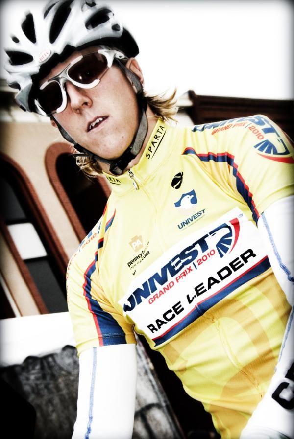 Saturday's winner Jonas Ahlstrand (Team Cykelcity) lines up for day two.