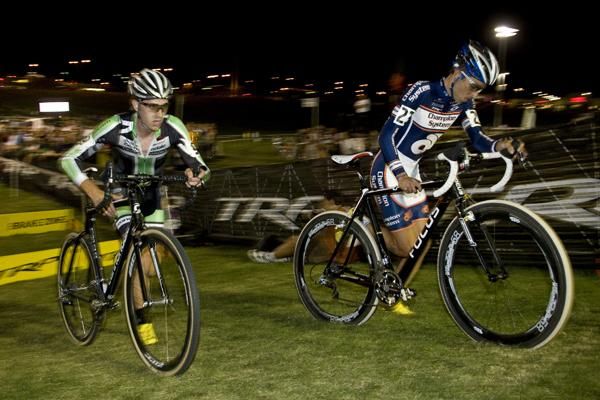 Jamey Driscoll (left) and Chris Jones out front.