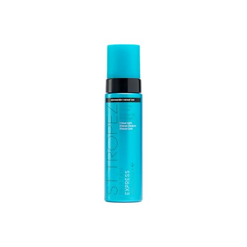 St.tropez Self Tan Express Mousse, Fast Acting Fake Tan, Develops in 1-3 Hours, Streak-Free Finish, Vegan, Natural 
Cruelty Free, 6.7 Fl Oz
