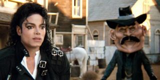 Michael Jackson with a cowboy