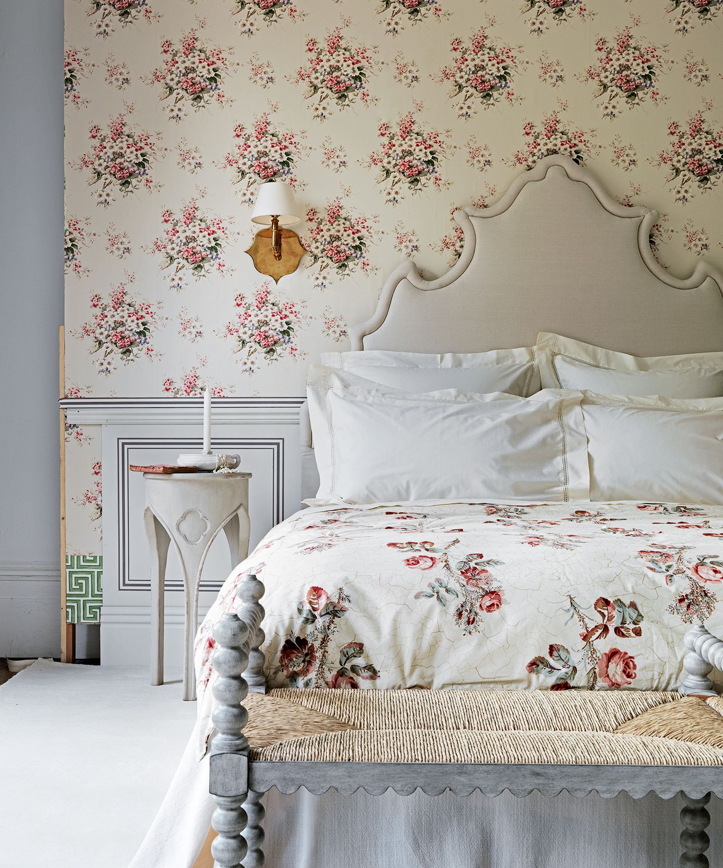 Nightstand in a bedroom