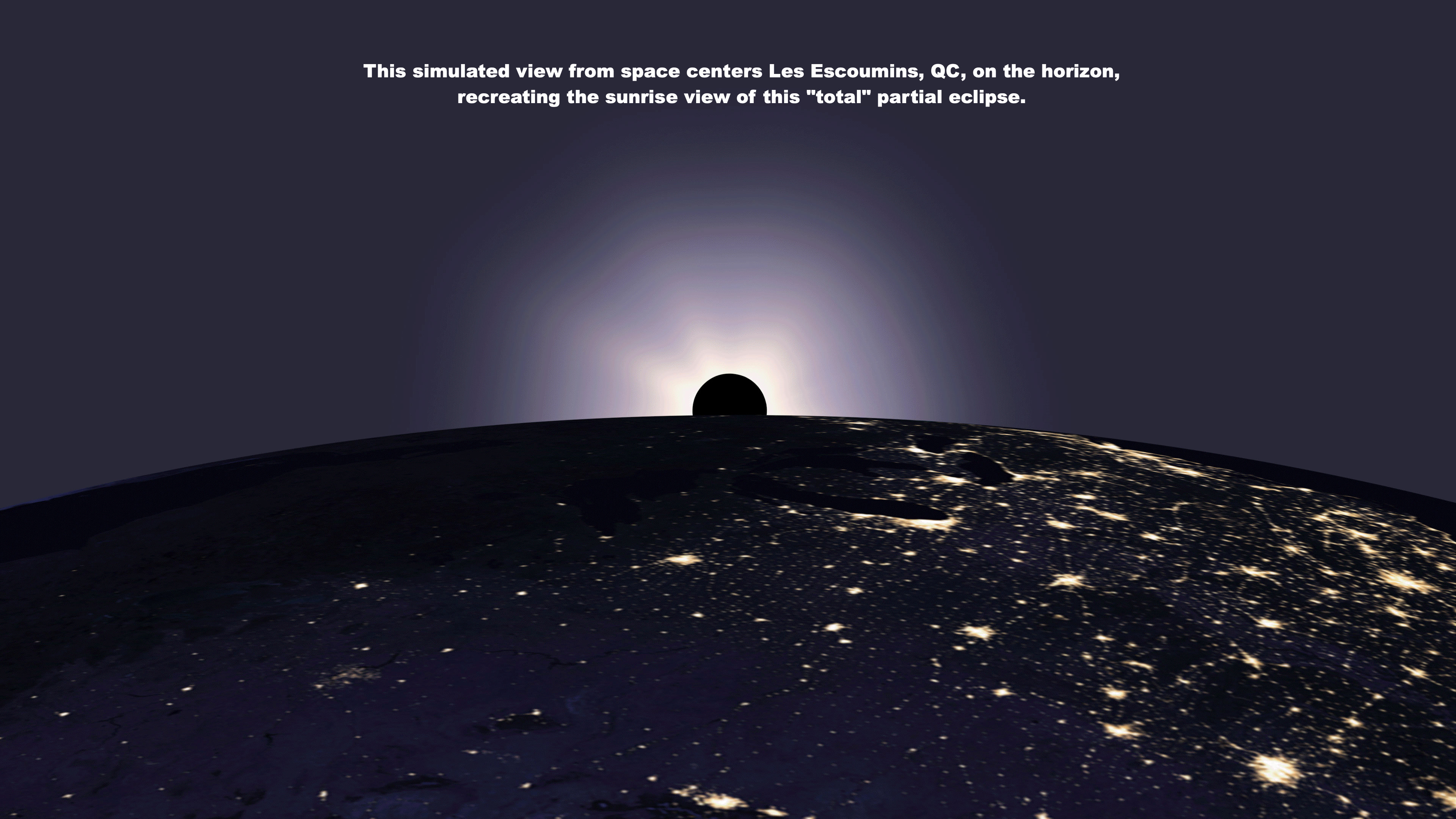 partial solar eclipse graphics showing the moon covering the sun.