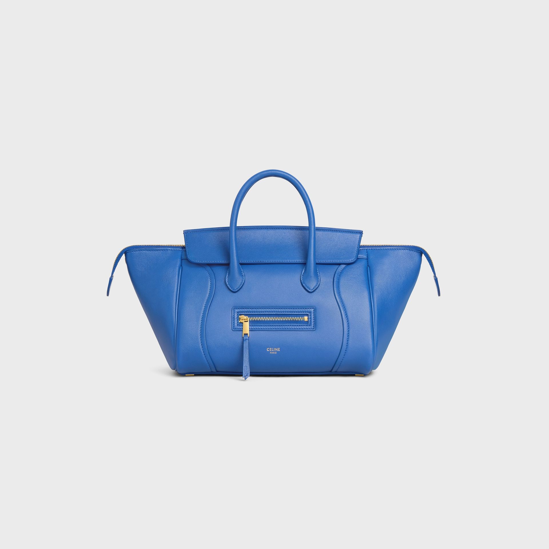 Small New Luggage in Supple Shiny Lambskin