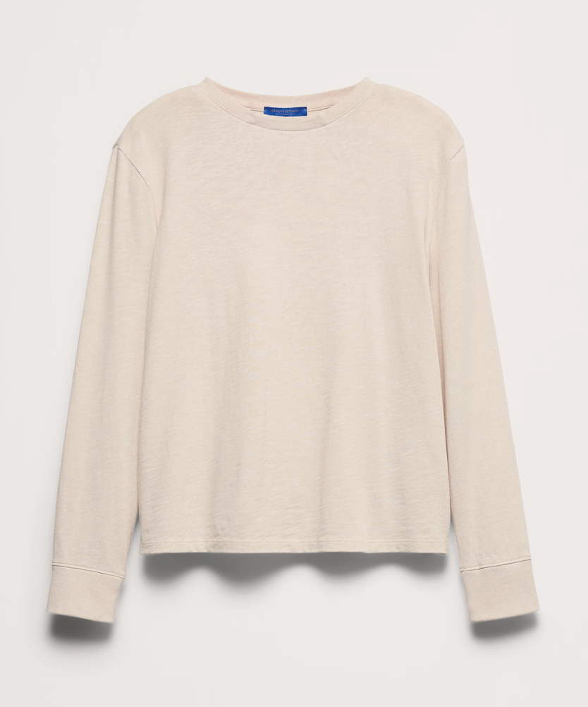 Banana Republic x La Ligne, The Relaxed Cotton Crew-Neck T-Shirt