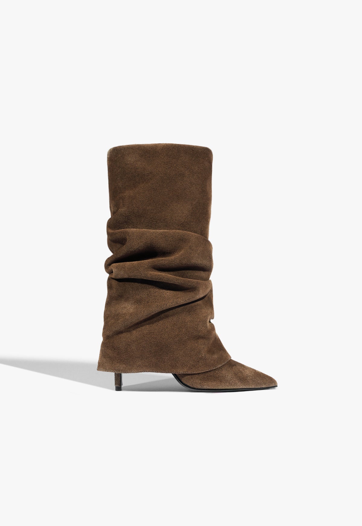 Mikki Cloak Suede Bootie - 5 / Pecan Brown / Suede