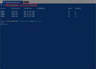 Test-Connection cmdlet