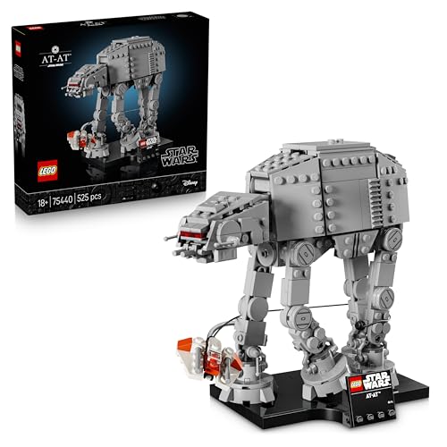 Lego Star Wars 75440 At-At Building Set for Adults - Display Model Kit W/snowspeeder, Stand &amp;amp; Nameplate - Shelf Decor Idea - Collectible Gift for the Empire Strikes Back Fans