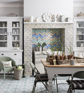 Tiles in kitchen by Topps Tiles