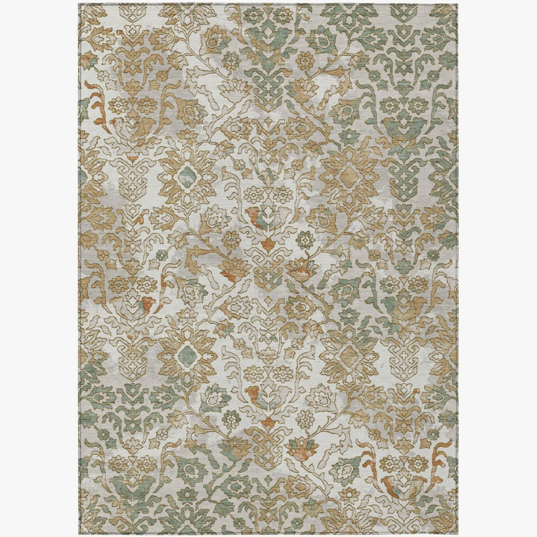Machine Washable Indoor/Outdoor Chantille ACN2584 Traditional Rug