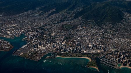 An aerial view of Honolulu, Hawaii