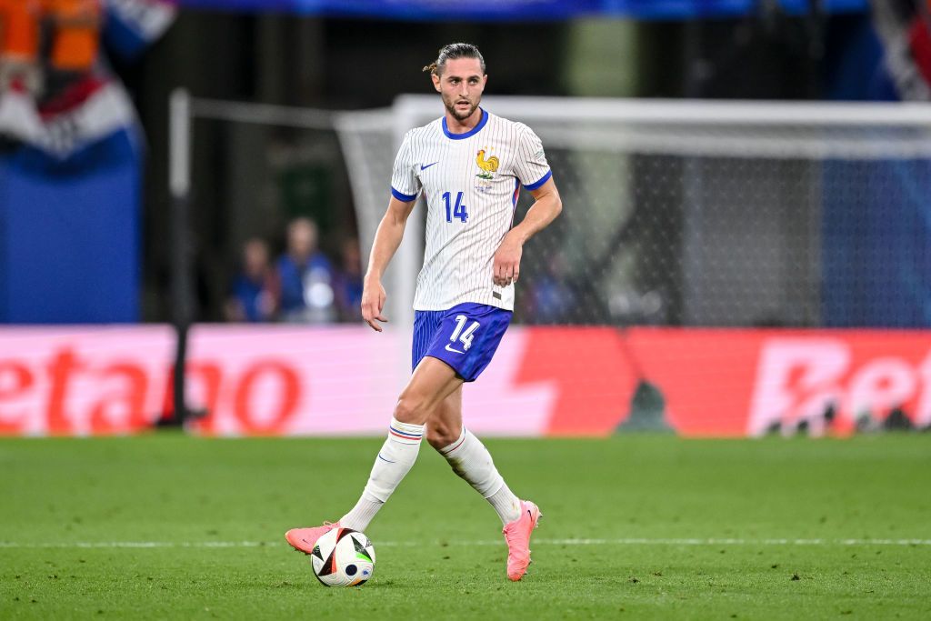 France midfielder Adrien Rabiot in Euro 2024 action