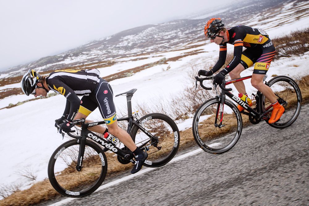 An icy day in Norway for stage 3.