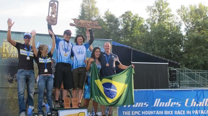 Mike Broderick and Mary McConneloug topped the Trans Andes Challenge mixed duo podium