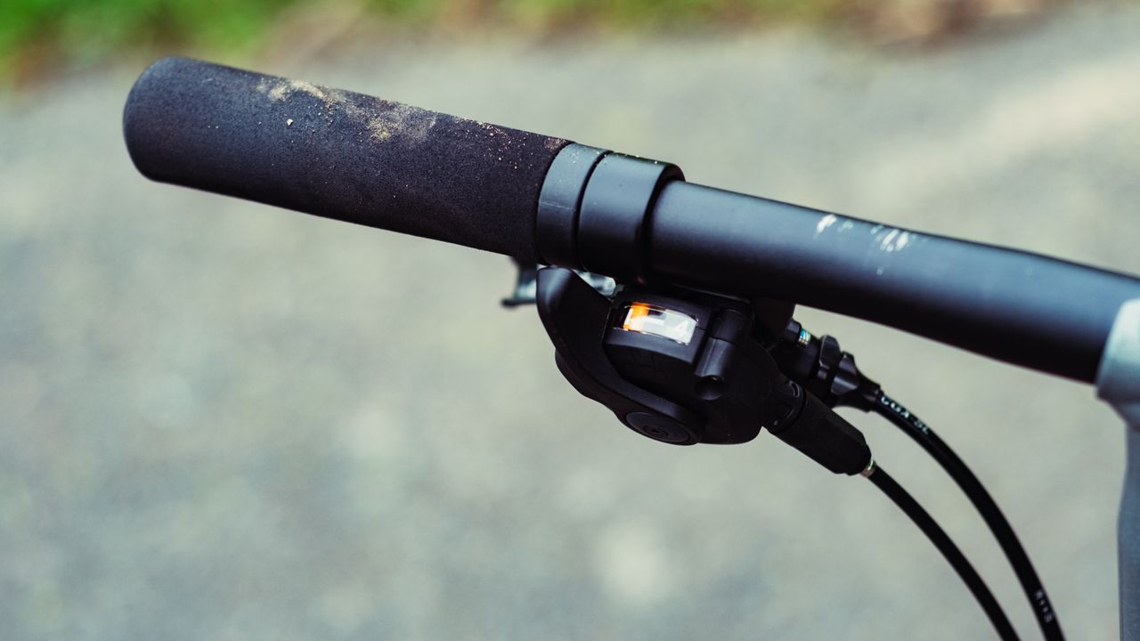 The front shifter of a Brompton P-Line