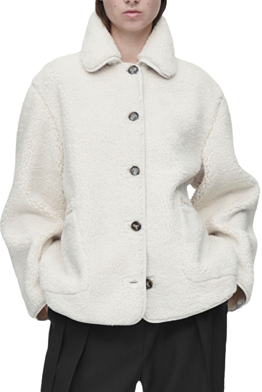 COS Collared Faux Shearling Jacket (Was $190) 