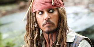 Johnny Depp as jack Sparrow in Pirates of the Caribbean: On Stranger Tides