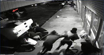 A still from the surveillance footage.