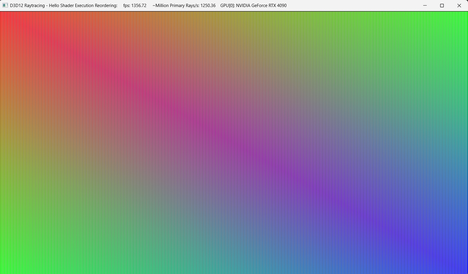 The D3D12 Raytracing demo used to test SER