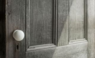 grey wooden door