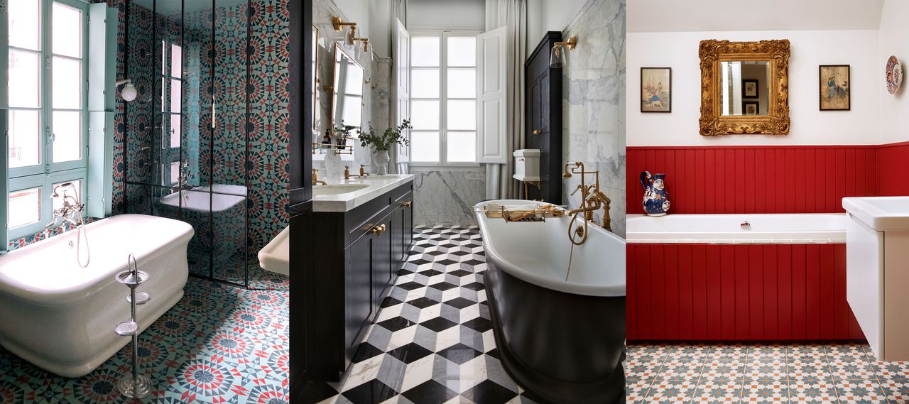 Bathroom floor tile ideas: 10 statement floor materials