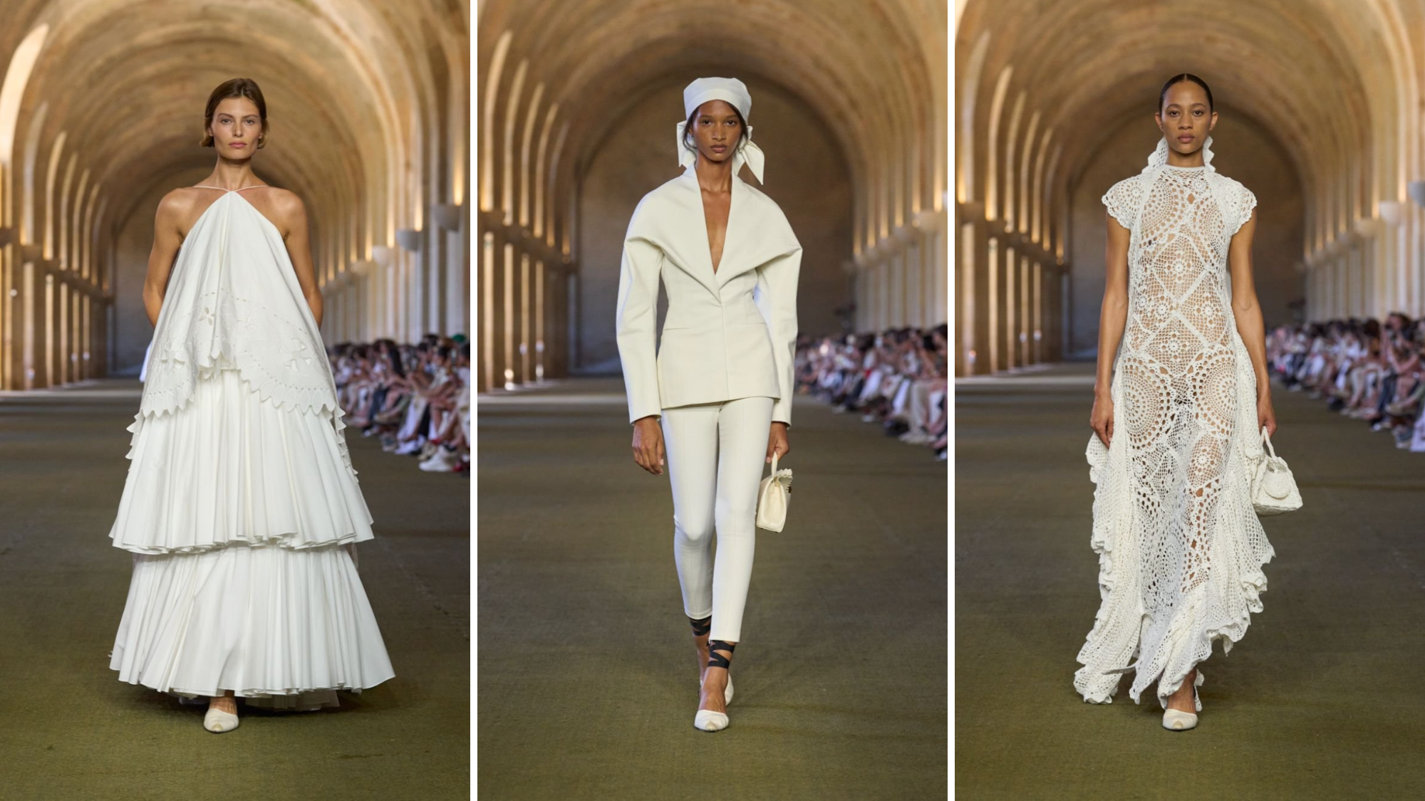 Jacquemus spring/summer 26 trends all-white outfits